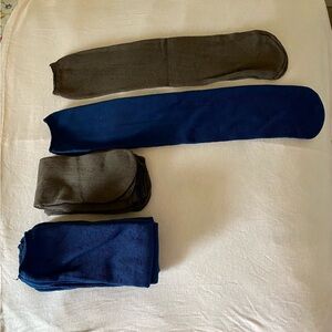 New bundle of 10 airline socks Navy brown